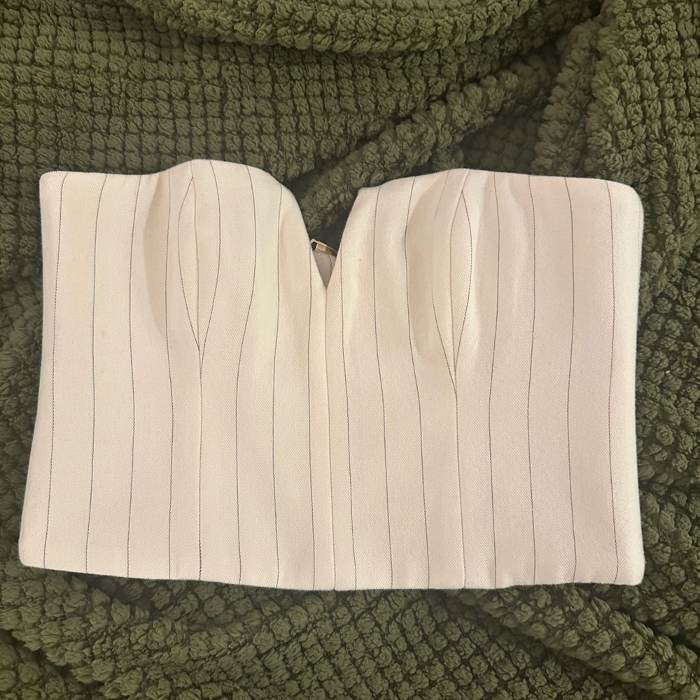 Zimmermann Cream and Black Striped Top